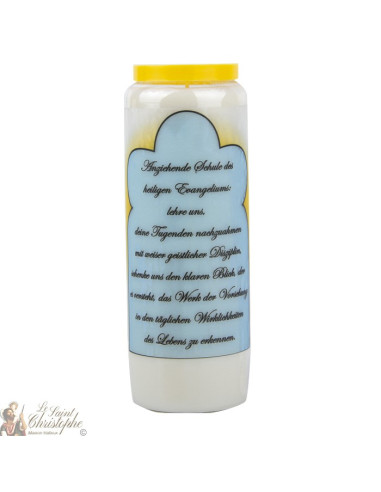 Bougie Neuvaine  à la Sainte Famille - prière allemand