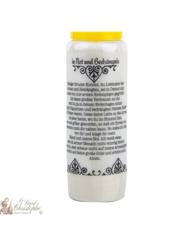 Bougie Neuvaine  à Saint Conrad - prière allemand