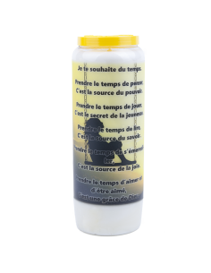 Bougie Neuvaine Prendre le temps  - prière français - 2