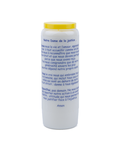 Bougie Neuvaine à Notre Dame de Justice - prière français