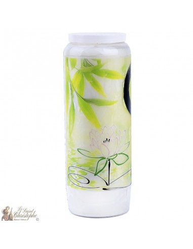 Bougie décorative avec symbol  zen