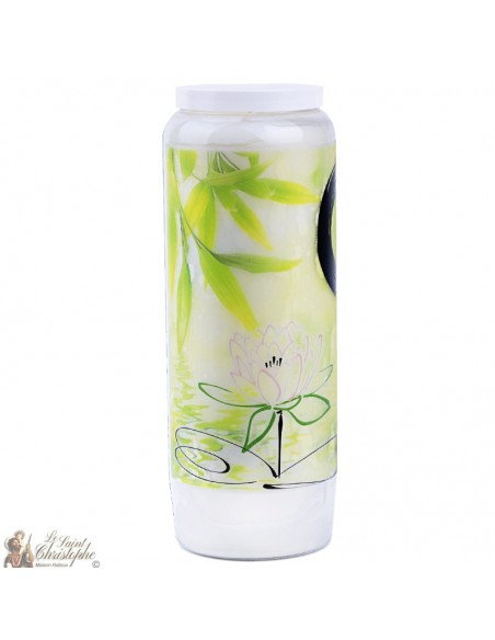 Bougie décorative avec symbol  zen