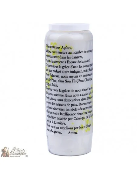 Bougie Neuvaine  à Saint Thomas - prière français