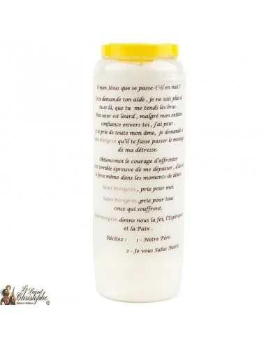 Bougie Neuvaine à Saint Péregrin prière Français