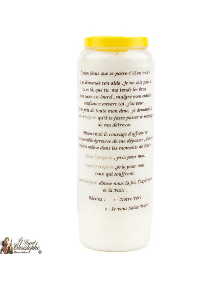 Bougie Neuvaine à Saint Péregrin prière Français