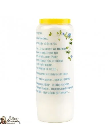 Bougie Neuvaine de Jean Paul II - prière Français