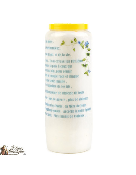 Bougie Neuvaine de Jean Paul II - prière Français