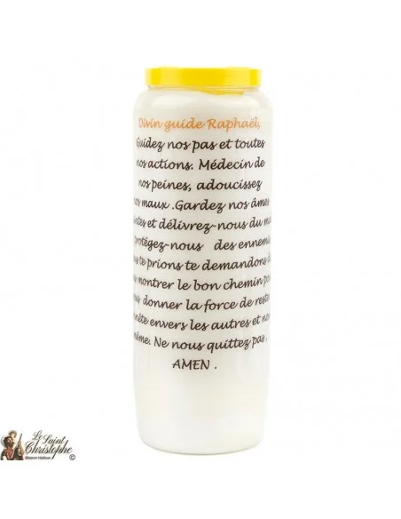 Bougie Neuvaine à Saint Raphael - prière Français