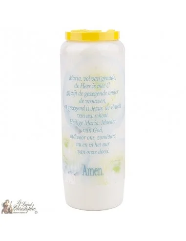 Bougie Neuvaine à Marie modèe 5 - prière  néerlandais