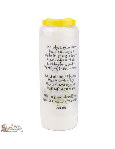 Bougie Neuvaine  à mon Ange gardien  - prière néerlandais