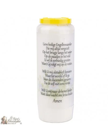 Bougie Neuvaine  à mon Ange gardien  - prière néerlandais