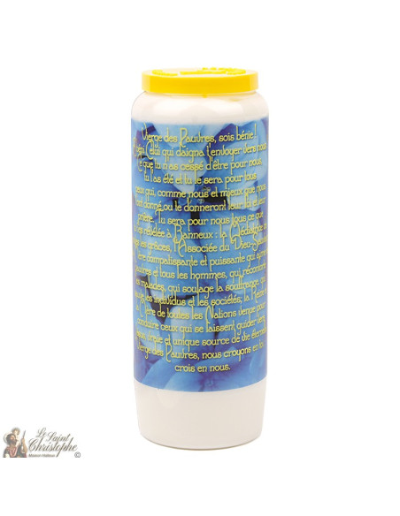 Bougie Neuvaine à la vierge de banneux modèle 2  - prière français