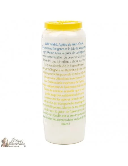 Bougie Neuvainesde Saint André - prière français