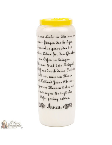 Bougie Neuvaine de  saint antoine - prière allemand
