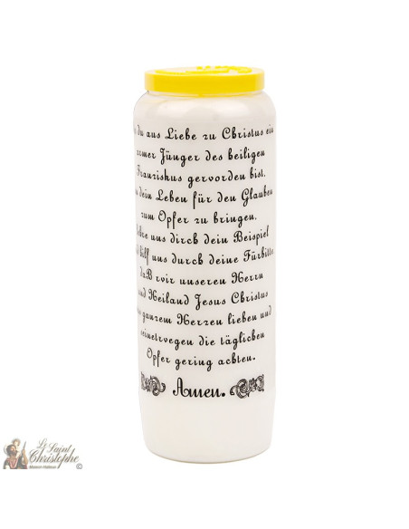 Bougie Neuvaine de  saint antoine - prière allemand