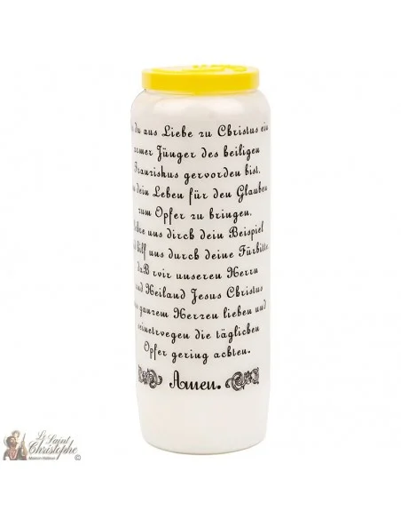Bougie Neuvaine de  saint antoine - prière allemand