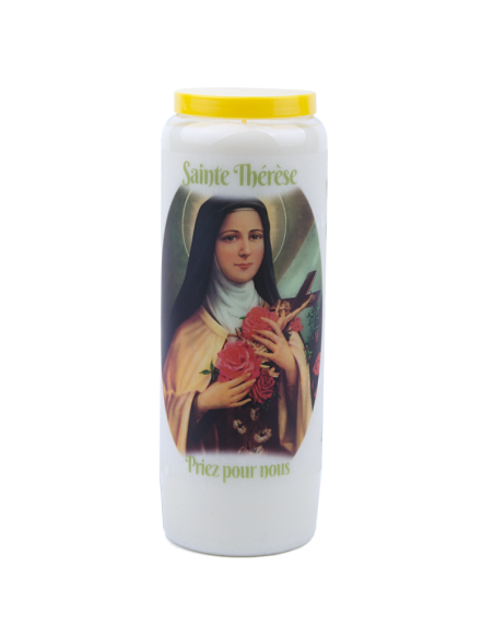 Bougie Neuvaine à Sainte Thérèse - prière français
