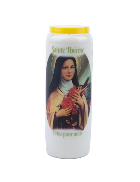 Bougie Neuvaine à Sainte Thérèse - prière français