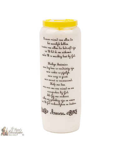 Bougie Neuvaine de  saint antoine - prière néerlandais