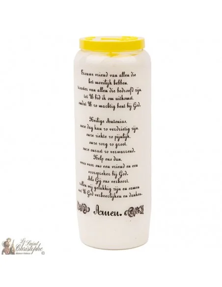 Bougie Neuvaine de  saint antoine - prière néerlandais