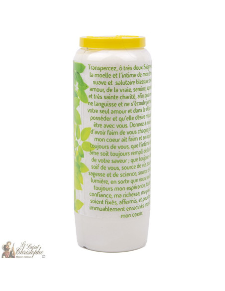 Bougie Neuvaine  à Saint Bonaventure - prière français