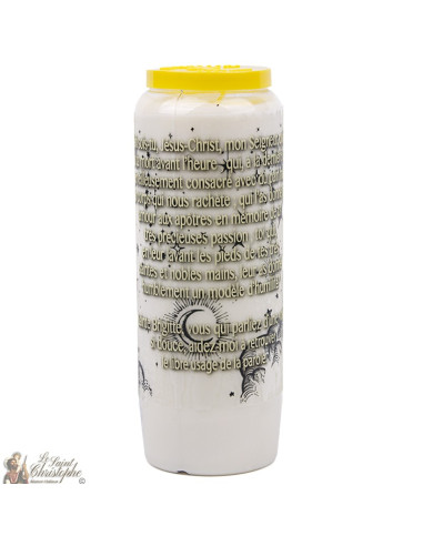 Bougie Neuvaine Sainte Brigitte - prière français