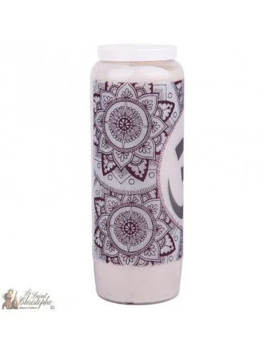 Bougie Neuvaine image symbole Aum