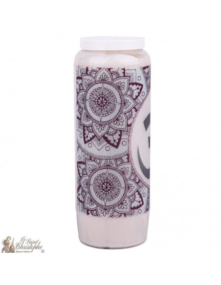 Bougie Neuvaine image symbole Aum