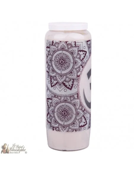 Bougie Neuvaine image symbole Aum