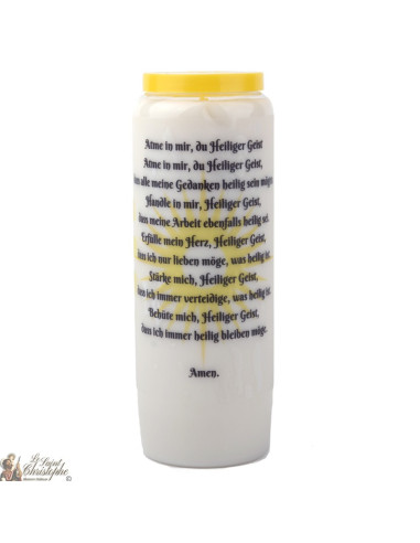 Bougie Neuvaine  au Saint Esprit- prière allemand