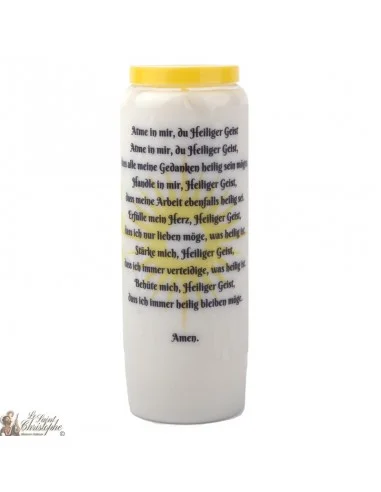 Bougie Neuvaine  au Saint Esprit- prière allemand