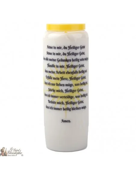 Bougie Neuvaine  au Saint Esprit- prière allemand