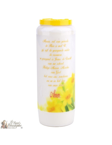 Bougie Neuvaine à la vierge marie modèle 3  - prière néerlandais
