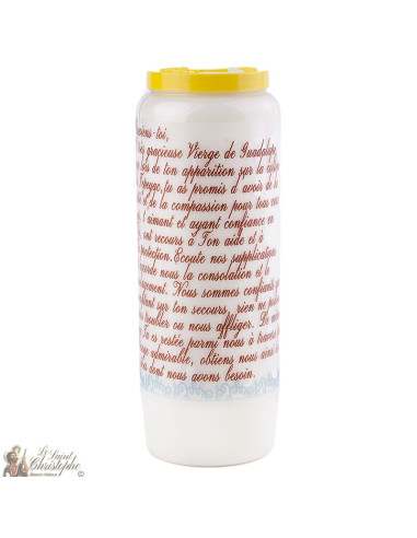 Bougie Neuvaine à Notre Dame de Guadaloupe - prière français