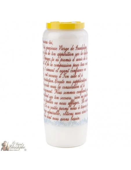 Bougie Neuvaine à Notre Dame de Guadaloupe - prière français