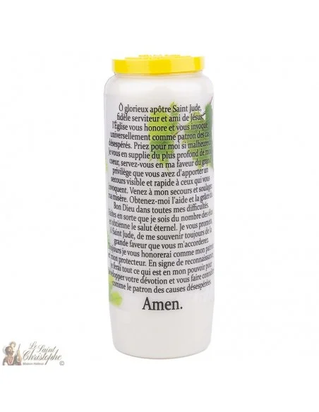 Bougie Neuvaine  à saint Jude  - prière français