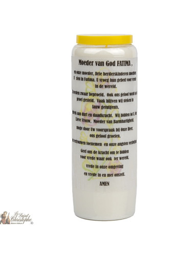 Bougie Neuvaine  à Fatima - prière néerlandais