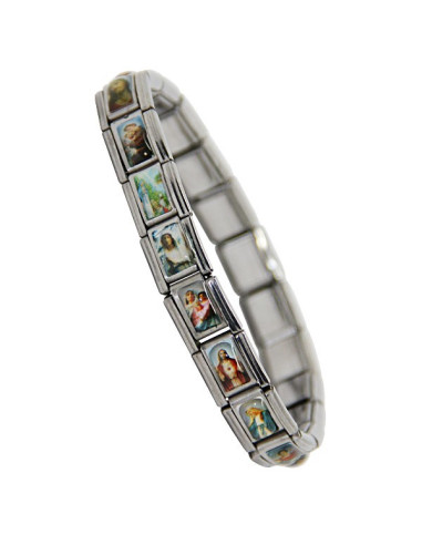 Bracelet Saints Protecteurs métal argenté