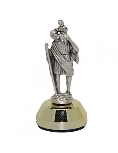 Statue Saint Christophe aimant pour voiture - 4,5 cm