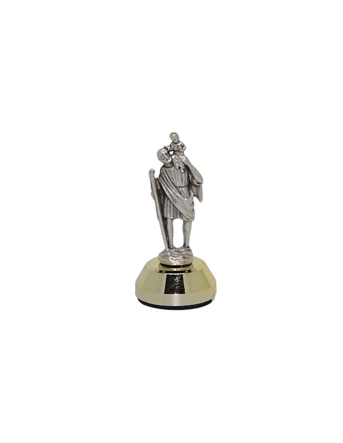 Statue Saint Christophe aimant pour voiture - 4,5 cm