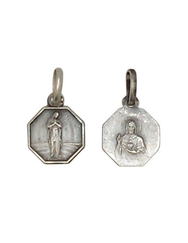 Medaille van de Maagd van de Armen van Banneux N.D.- 925 zilver met antieke afwerking