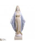Statue Vierge Marie Miraculeuse colorée en Albâtre - 50 cm