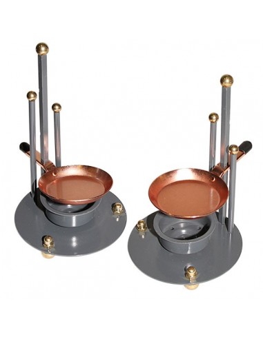 Moderne wierookbrander met kaars