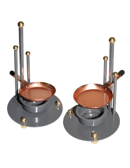 Quemador de incienso moderno con vela