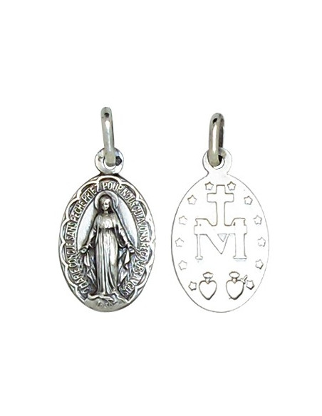 Medaille van de Wonderdoende Maagd - 925 zilver