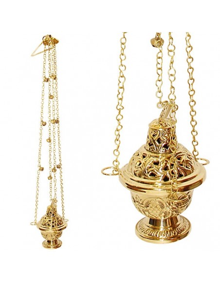 Incense burner in copper bells