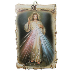 Wood frame wall of Merciful Christ