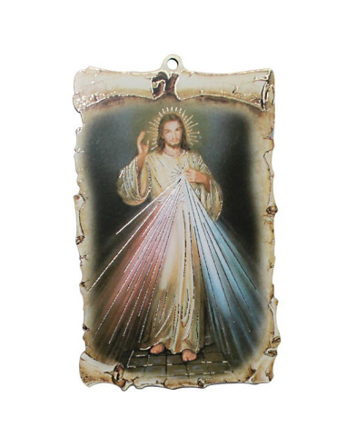 De pared de madera del marco de Cristo Misericordioso