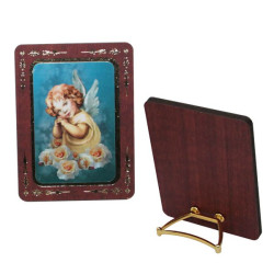 Wooden frame with little angel