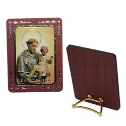 Saint Anthony of Padua Freestanding Frame – MDF, 6 × 8 cm